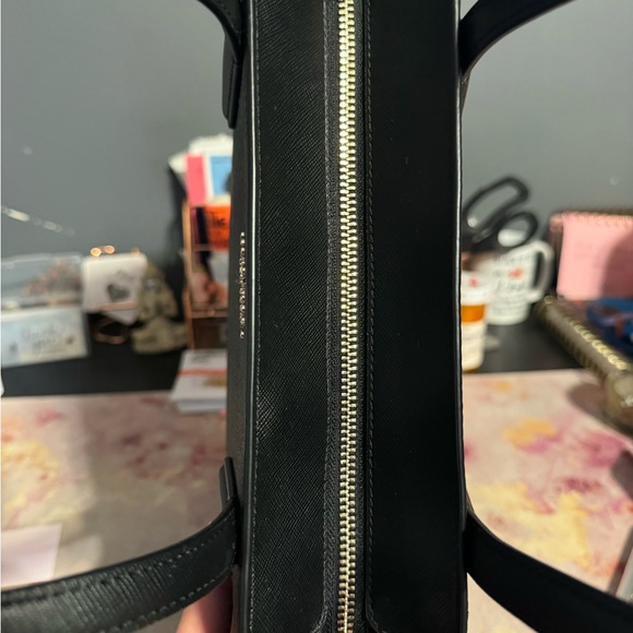 Kate spade black glitter set.  Tote, wallet and tote, Cosmetic pouch. (3 pcs) - Picture 13 of 16